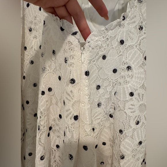 For Love & Lemons Donna Puff Sleeve Floral Lace Mini Dress - Picture 11 of 14